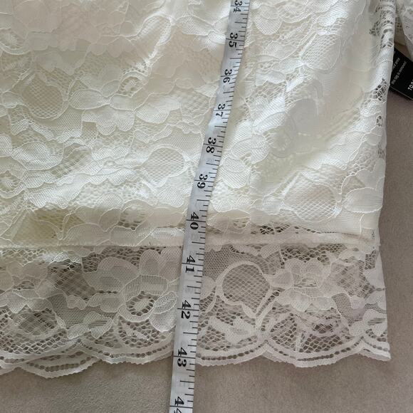 Torrid NWT Special Occasion Ivory Lace Off Shoulder Bodycon Dress Size 28 - Picture 12 of 14